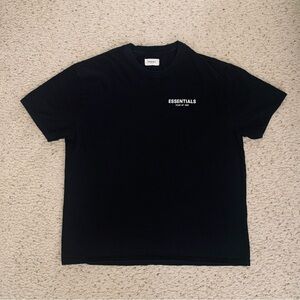 Fear of God Essentials Black Chest Logo Tee